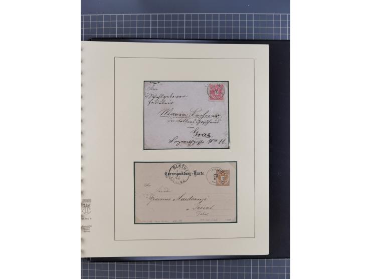 1870/1913 (ca.), umfangreiche aufgezogene Heimat-Sammlung “Herzogtum Steiermark (Styria)”, Bruck bis Windischgraz, mit über 1
