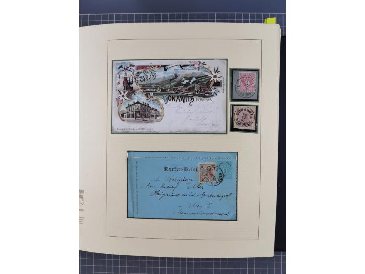 1870/1913 (ca.), umfangreiche aufgezogene Heimat-Sammlung “Herzogtum Steiermark (Styria)”, Bruck bis Windischgraz, mit über 1