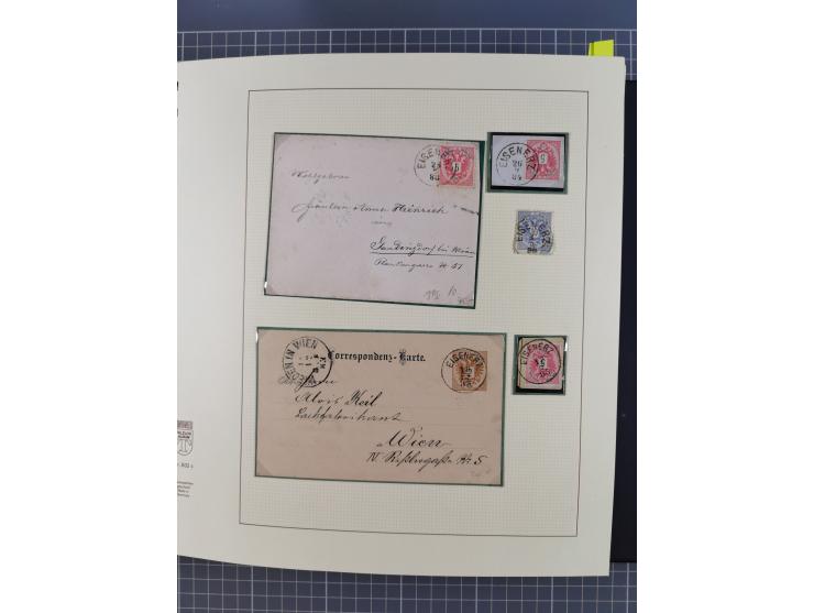 1870/1913 (ca.), umfangreiche aufgezogene Heimat-Sammlung “Herzogtum Steiermark (Styria)”, Bruck bis Windischgraz, mit über 1
