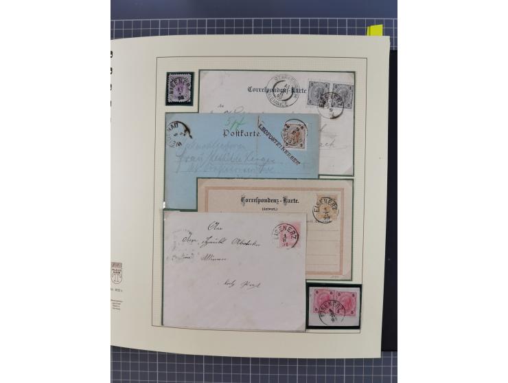 1870/1913 (ca.), umfangreiche aufgezogene Heimat-Sammlung “Herzogtum Steiermark (Styria)”, Bruck bis Windischgraz, mit über 1