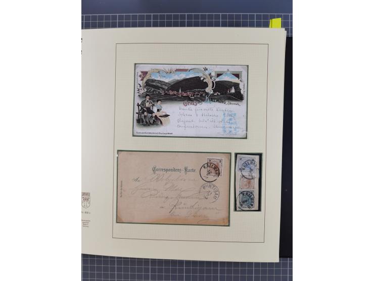 1870/1913 (ca.), umfangreiche aufgezogene Heimat-Sammlung “Herzogtum Steiermark (Styria)”, Bruck bis Windischgraz, mit über 1