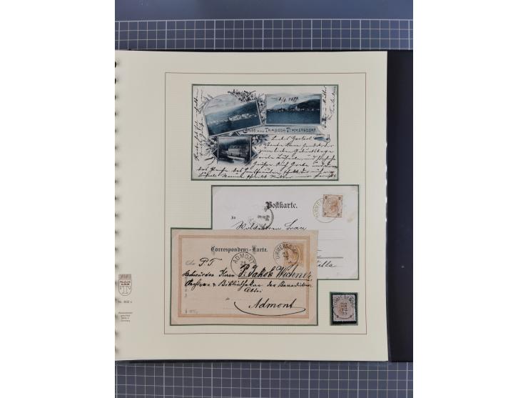1870/1913 (ca.), umfangreiche aufgezogene Heimat-Sammlung “Herzogtum Steiermark (Styria)”, Bruck bis Windischgraz, mit über 1