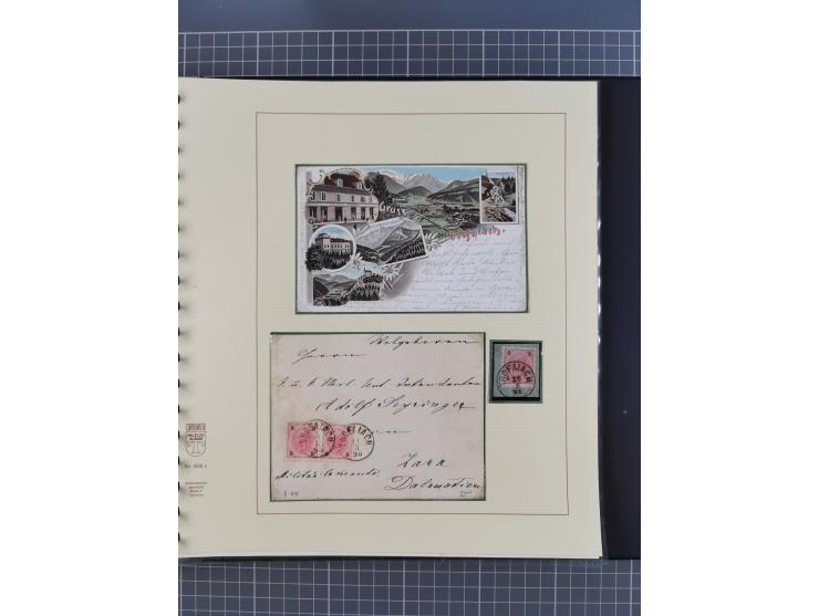 1870/1913 (ca.), umfangreiche aufgezogene Heimat-Sammlung “Herzogtum Steiermark (Styria)”, Bruck bis Windischgraz, mit über 1