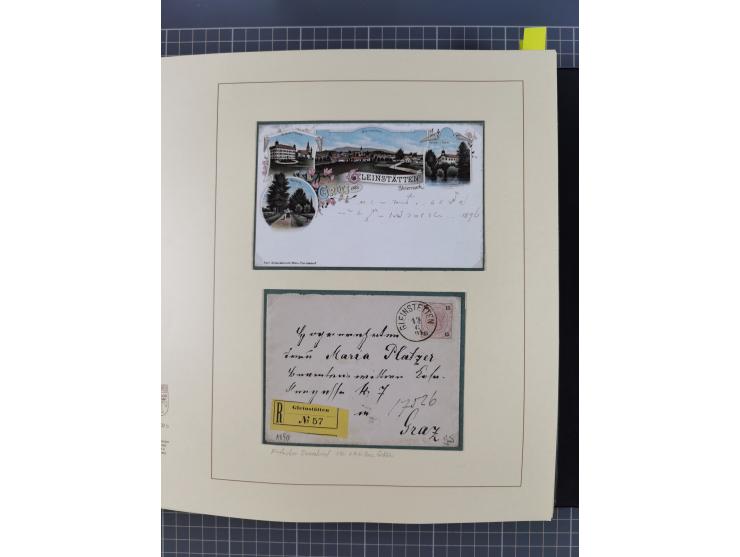 1870/1913 (ca.), umfangreiche aufgezogene Heimat-Sammlung “Herzogtum Steiermark (Styria)”, Bruck bis Windischgraz, mit über 1