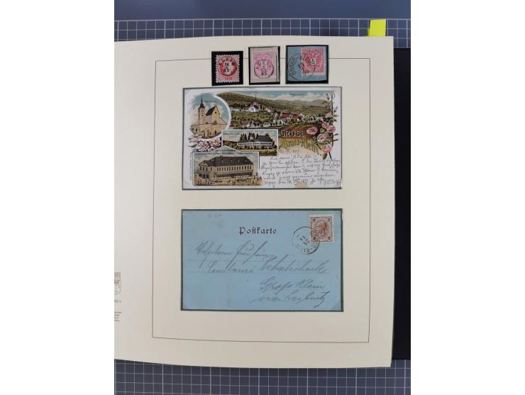 1870/1913 (ca.), umfangreiche aufgezogene Heimat-Sammlung “Herzogtum Steiermark (Styria)”, Bruck bis Windischgraz, mit über 1