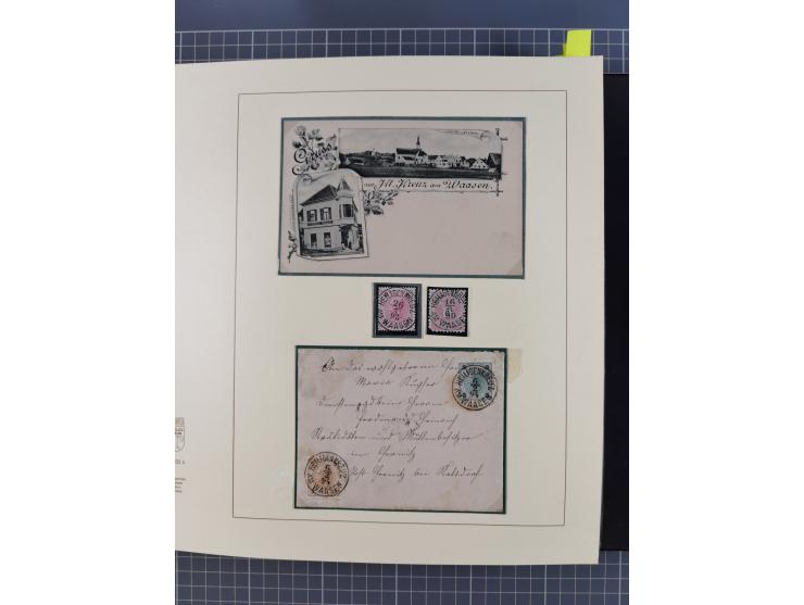 1870/1913 (ca.), umfangreiche aufgezogene Heimat-Sammlung “Herzogtum Steiermark (Styria)”, Bruck bis Windischgraz, mit über 1