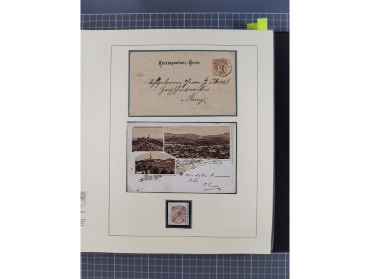 1870/1913 (ca.), umfangreiche aufgezogene Heimat-Sammlung “Herzogtum Steiermark (Styria)”, Bruck bis Windischgraz, mit über 1
