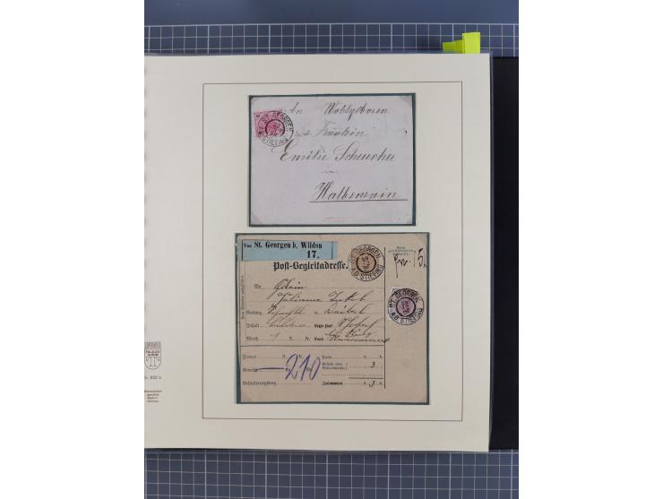 1870/1913 (ca.), umfangreiche aufgezogene Heimat-Sammlung “Herzogtum Steiermark (Styria)”, Bruck bis Windischgraz, mit über 1