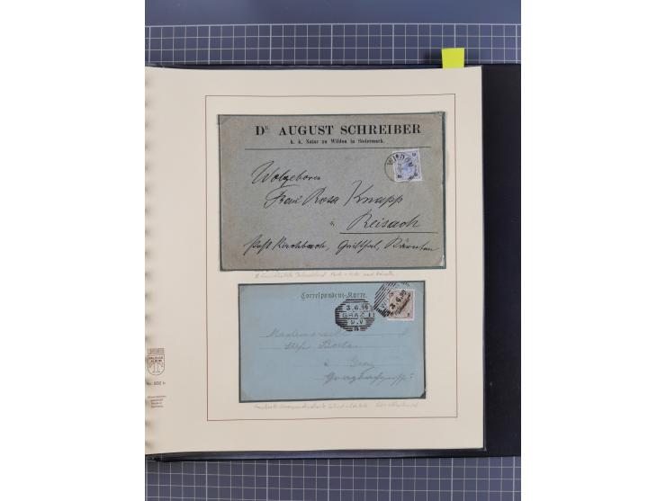 1870/1913 (ca.), umfangreiche aufgezogene Heimat-Sammlung “Herzogtum Steiermark (Styria)”, Bruck bis Windischgraz, mit über 1