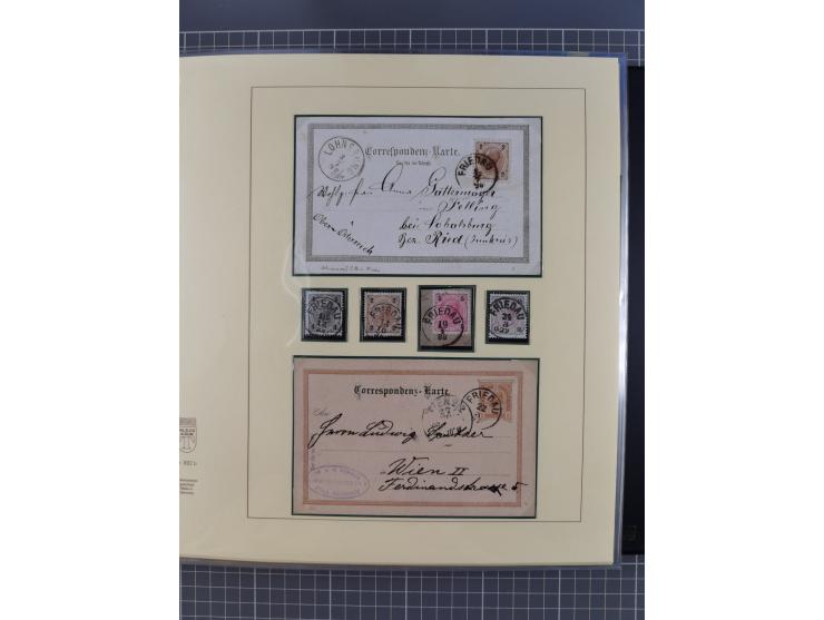 1870/1913 (ca.), umfangreiche aufgezogene Heimat-Sammlung “Herzogtum Steiermark (Styria)”, Bruck bis Windischgraz, mit über 1