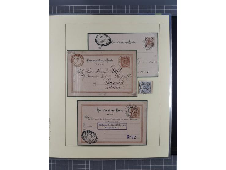 1870/1913 (ca.), umfangreiche aufgezogene Heimat-Sammlung “Herzogtum Steiermark (Styria)”, Bruck bis Windischgraz, mit über 1