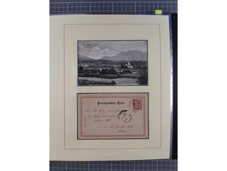 1870/1913 (ca.), umfangreiche aufgezogene Heimat-Sammlung “Herzogtum Steiermark (Styria)”, Bruck bis Windischgraz, mit über 1
