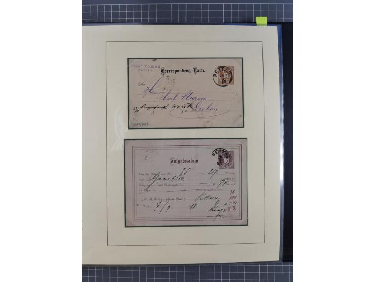 1870/1913 (ca.), umfangreiche aufgezogene Heimat-Sammlung “Herzogtum Steiermark (Styria)”, Bruck bis Windischgraz, mit über 1