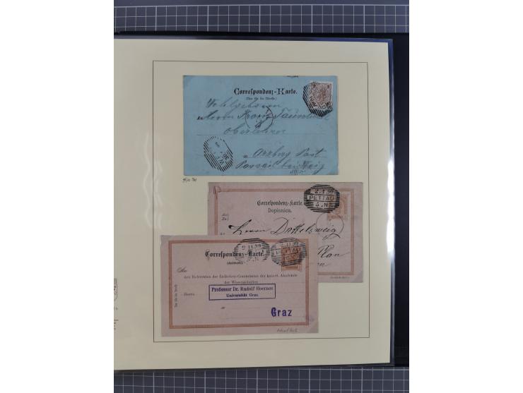 1870/1913 (ca.), umfangreiche aufgezogene Heimat-Sammlung “Herzogtum Steiermark (Styria)”, Bruck bis Windischgraz, mit über 1