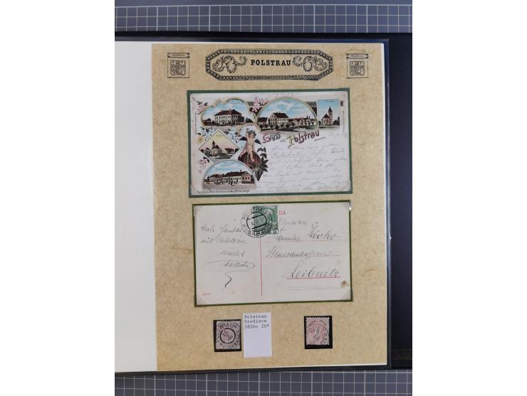 1870/1913 (ca.), umfangreiche aufgezogene Heimat-Sammlung “Herzogtum Steiermark (Styria)”, Bruck bis Windischgraz, mit über 1