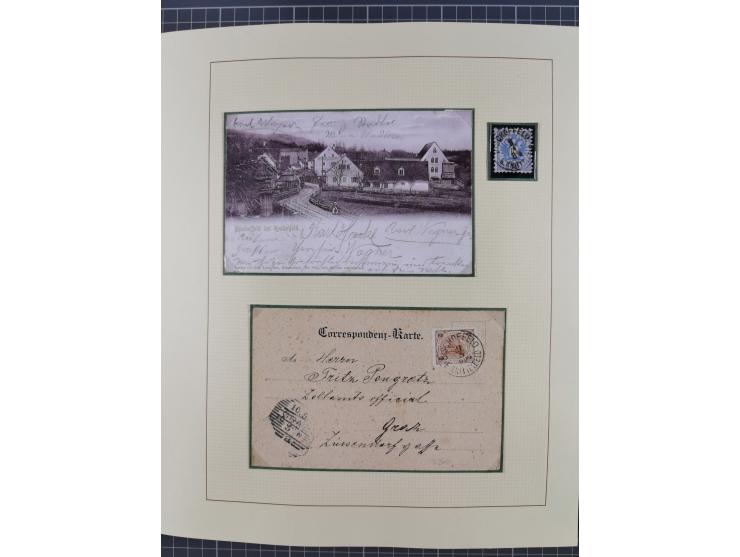 1870/1913 (ca.), umfangreiche aufgezogene Heimat-Sammlung “Herzogtum Steiermark (Styria)”, Bruck bis Windischgraz, mit über 1