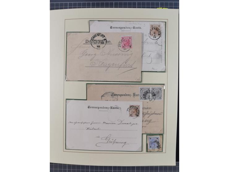 1870/1913 (ca.), umfangreiche aufgezogene Heimat-Sammlung “Herzogtum Steiermark (Styria)”, Bruck bis Windischgraz, mit über 1
