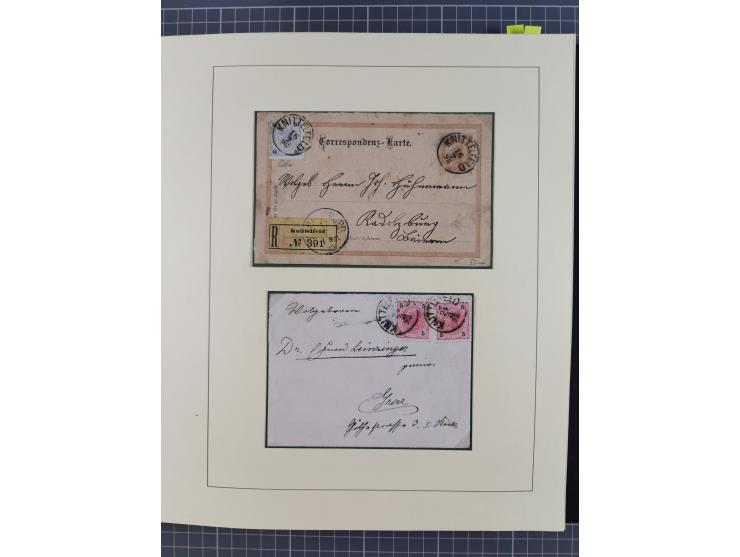 1870/1913 (ca.), umfangreiche aufgezogene Heimat-Sammlung “Herzogtum Steiermark (Styria)”, Bruck bis Windischgraz, mit über 1