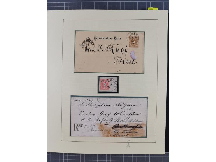 1870/1913 (ca.), umfangreiche aufgezogene Heimat-Sammlung “Herzogtum Steiermark (Styria)”, Bruck bis Windischgraz, mit über 1