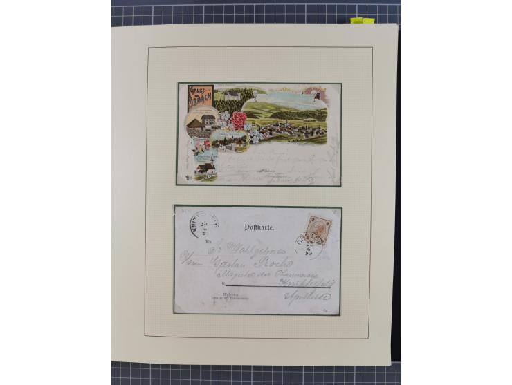 1870/1913 (ca.), umfangreiche aufgezogene Heimat-Sammlung “Herzogtum Steiermark (Styria)”, Bruck bis Windischgraz, mit über 1