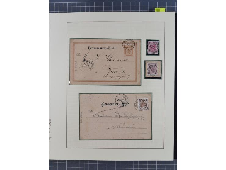 1870/1913 (ca.), umfangreiche aufgezogene Heimat-Sammlung “Herzogtum Steiermark (Styria)”, Bruck bis Windischgraz, mit über 1