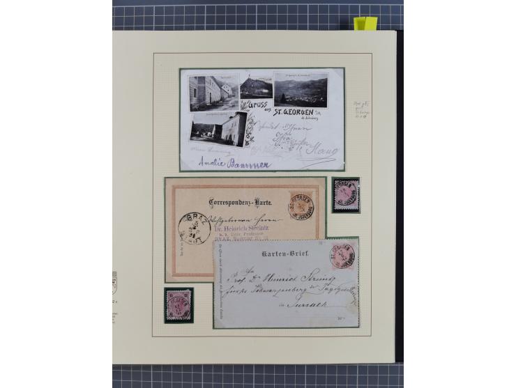 1870/1913 (ca.), umfangreiche aufgezogene Heimat-Sammlung “Herzogtum Steiermark (Styria)”, Bruck bis Windischgraz, mit über 1