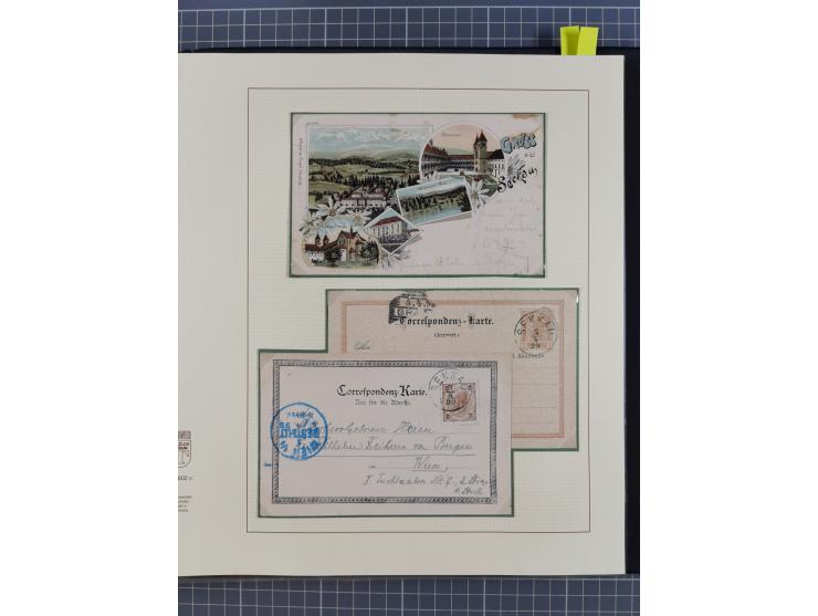 1870/1913 (ca.), umfangreiche aufgezogene Heimat-Sammlung “Herzogtum Steiermark (Styria)”, Bruck bis Windischgraz, mit über 1