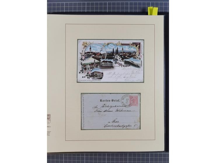 1870/1913 (ca.), umfangreiche aufgezogene Heimat-Sammlung “Herzogtum Steiermark (Styria)”, Bruck bis Windischgraz, mit über 1