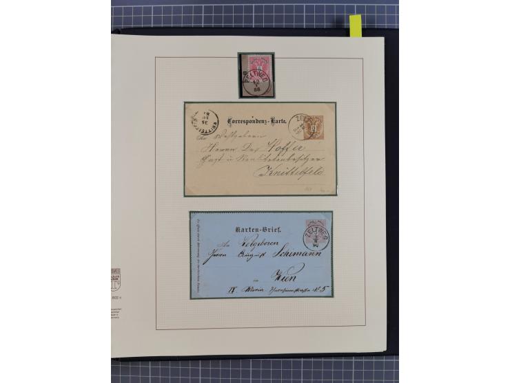 1870/1913 (ca.), umfangreiche aufgezogene Heimat-Sammlung “Herzogtum Steiermark (Styria)”, Bruck bis Windischgraz, mit über 1