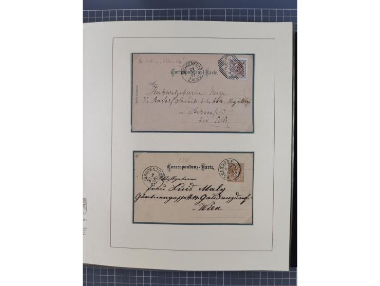 1870/1913 (ca.), umfangreiche aufgezogene Heimat-Sammlung “Herzogtum Steiermark (Styria)”, Bruck bis Windischgraz, mit über 1
