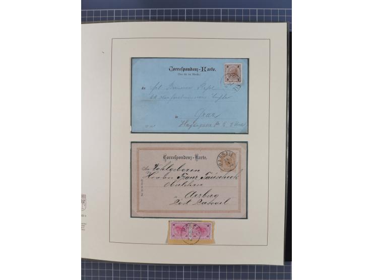1870/1913 (ca.), umfangreiche aufgezogene Heimat-Sammlung “Herzogtum Steiermark (Styria)”, Bruck bis Windischgraz, mit über 1