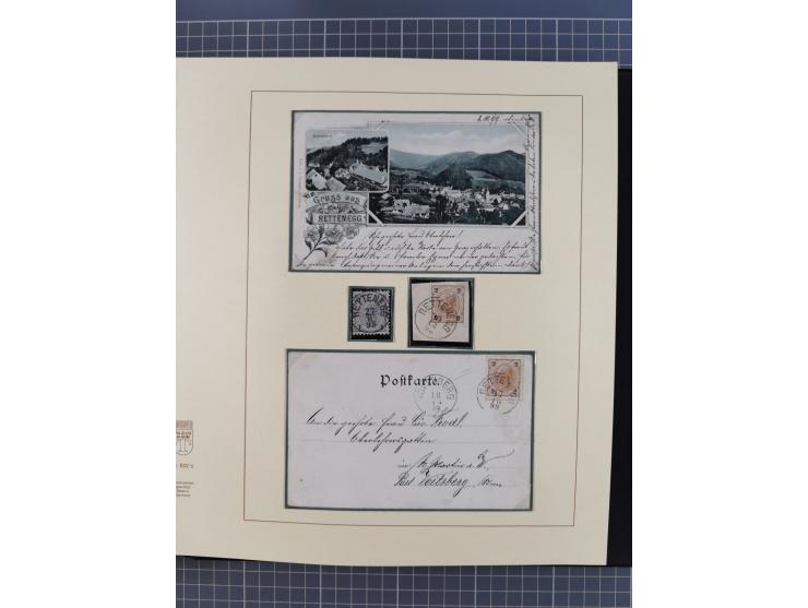 1870/1913 (ca.), umfangreiche aufgezogene Heimat-Sammlung “Herzogtum Steiermark (Styria)”, Bruck bis Windischgraz, mit über 1