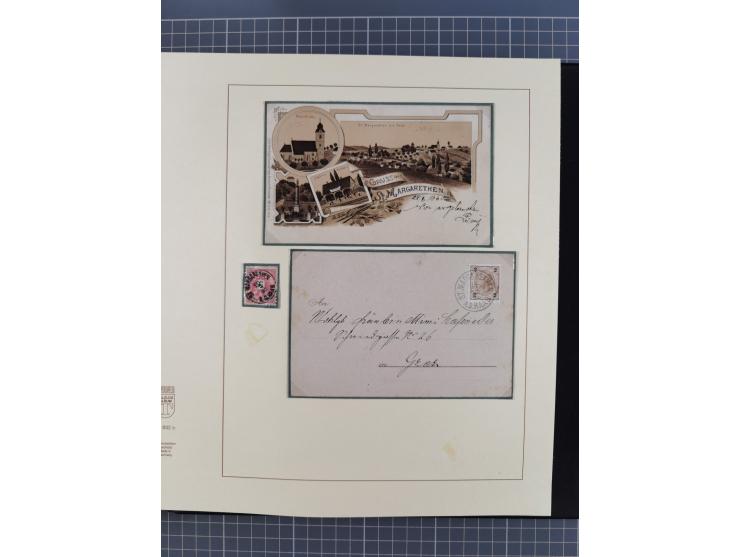 1870/1913 (ca.), umfangreiche aufgezogene Heimat-Sammlung “Herzogtum Steiermark (Styria)”, Bruck bis Windischgraz, mit über 1