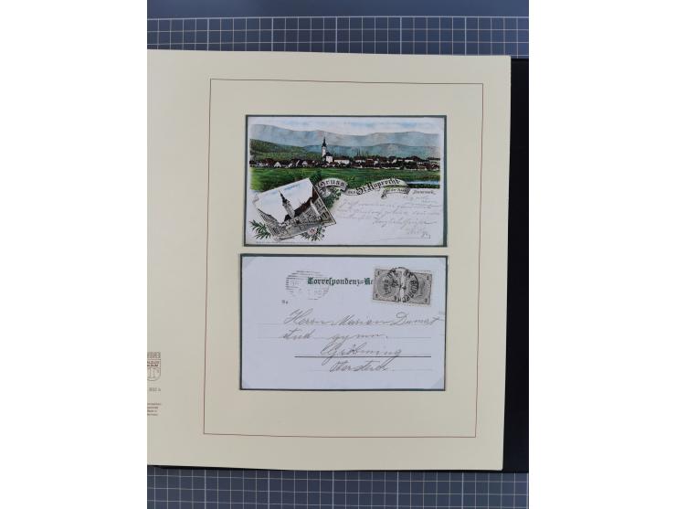1870/1913 (ca.), umfangreiche aufgezogene Heimat-Sammlung “Herzogtum Steiermark (Styria)”, Bruck bis Windischgraz, mit über 1