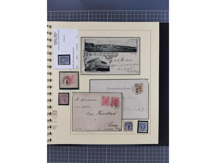 1870/1913 (ca.), umfangreiche aufgezogene Heimat-Sammlung “Herzogtum Steiermark (Styria)”, Bruck bis Windischgraz, mit über 1