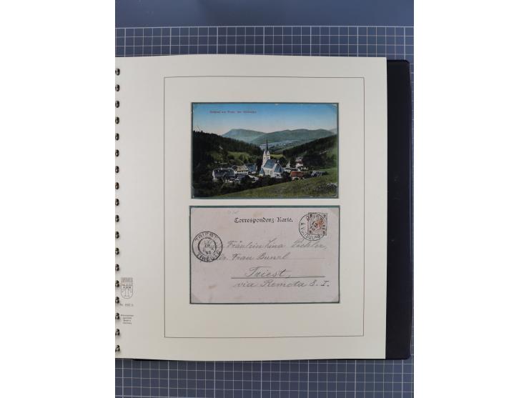 1870/1913 (ca.), umfangreiche aufgezogene Heimat-Sammlung “Herzogtum Steiermark (Styria)”, Bruck bis Windischgraz, mit über 1