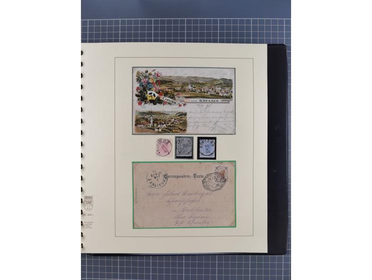 1870/1913 (ca.), umfangreiche aufgezogene Heimat-Sammlung “Herzogtum Steiermark (Styria)”, Bruck bis Windischgraz, mit über 1