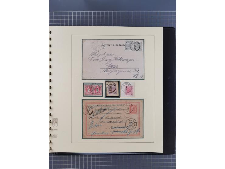 1870/1913 (ca.), umfangreiche aufgezogene Heimat-Sammlung “Herzogtum Steiermark (Styria)”, Bruck bis Windischgraz, mit über 1