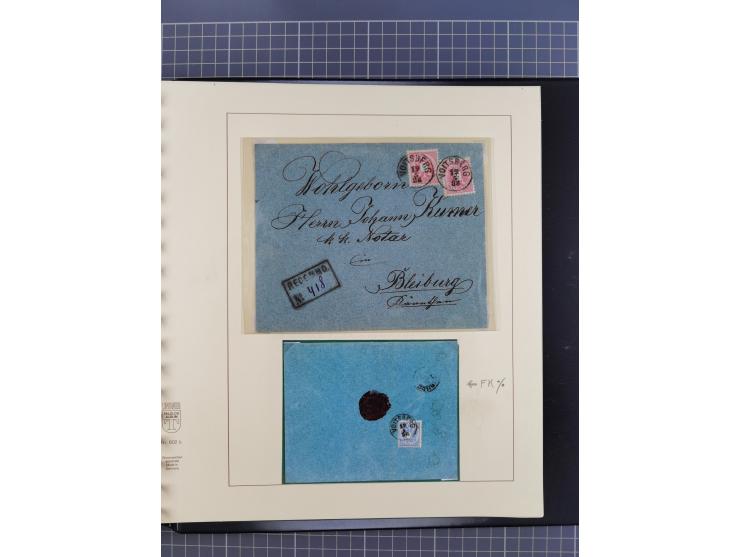 1870/1913 (ca.), umfangreiche aufgezogene Heimat-Sammlung “Herzogtum Steiermark (Styria)”, Bruck bis Windischgraz, mit über 1