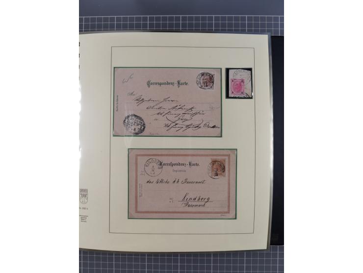 1870/1913 (ca.), umfangreiche aufgezogene Heimat-Sammlung “Herzogtum Steiermark (Styria)”, Bruck bis Windischgraz, mit über 1