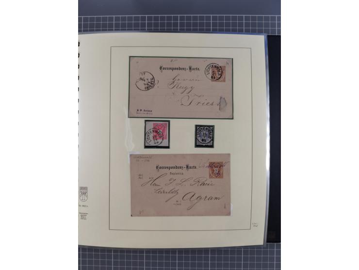 1870/1913 (ca.), umfangreiche aufgezogene Heimat-Sammlung “Herzogtum Steiermark (Styria)”, Bruck bis Windischgraz, mit über 1