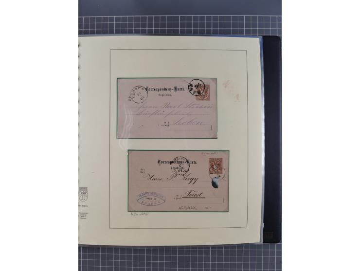 1870/1913 (ca.), umfangreiche aufgezogene Heimat-Sammlung “Herzogtum Steiermark (Styria)”, Bruck bis Windischgraz, mit über 1