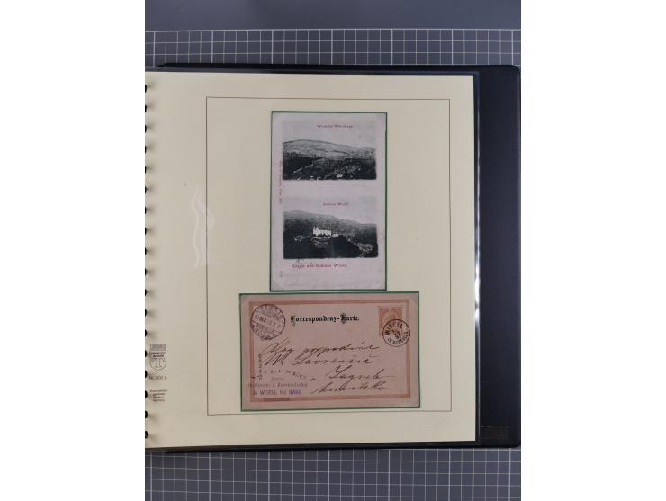 1870/1913 (ca.), umfangreiche aufgezogene Heimat-Sammlung “Herzogtum Steiermark (Styria)”, Bruck bis Windischgraz, mit über 1
