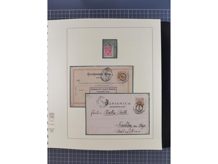 1870/1913 (ca.), umfangreiche aufgezogene Heimat-Sammlung “Herzogtum Steiermark (Styria)”, Bruck bis Windischgraz, mit über 1