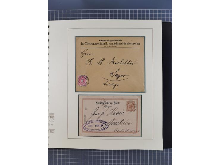1870/1913 (ca.), umfangreiche aufgezogene Heimat-Sammlung “Herzogtum Steiermark (Styria)”, Bruck bis Windischgraz, mit über 1
