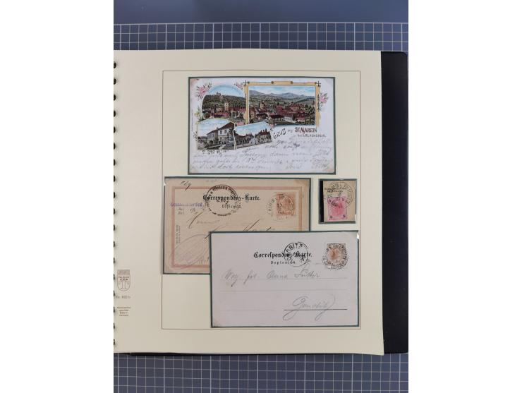 1870/1913 (ca.), umfangreiche aufgezogene Heimat-Sammlung “Herzogtum Steiermark (Styria)”, Bruck bis Windischgraz, mit über 1