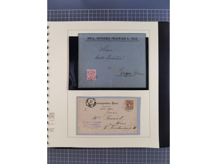 1870/1913 (ca.), umfangreiche aufgezogene Heimat-Sammlung “Herzogtum Steiermark (Styria)”, Bruck bis Windischgraz, mit über 1