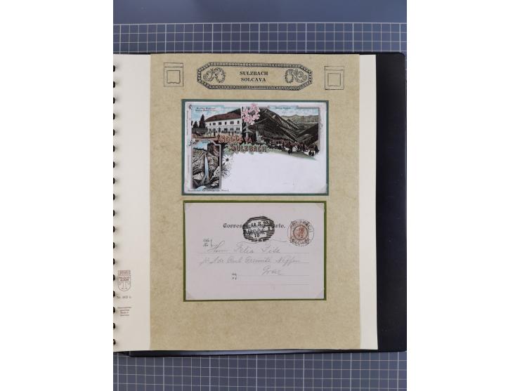 1870/1913 (ca.), umfangreiche aufgezogene Heimat-Sammlung “Herzogtum Steiermark (Styria)”, Bruck bis Windischgraz, mit über 1