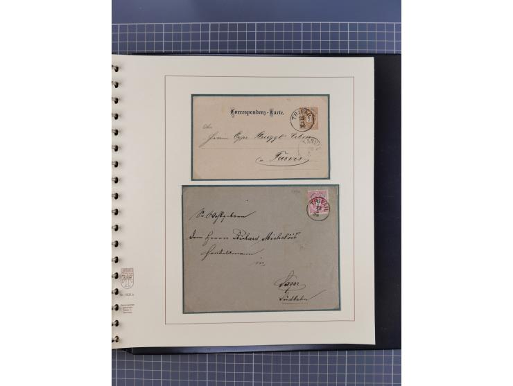 1870/1913 (ca.), umfangreiche aufgezogene Heimat-Sammlung “Herzogtum Steiermark (Styria)”, Bruck bis Windischgraz, mit über 1