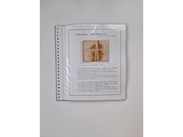 ALLE WELT: 1630/17, Ausstellungssammlung "Desinfizierte Post während der Pest-, Gelbfieber- und Choleraepidemien" mit 81 Brie